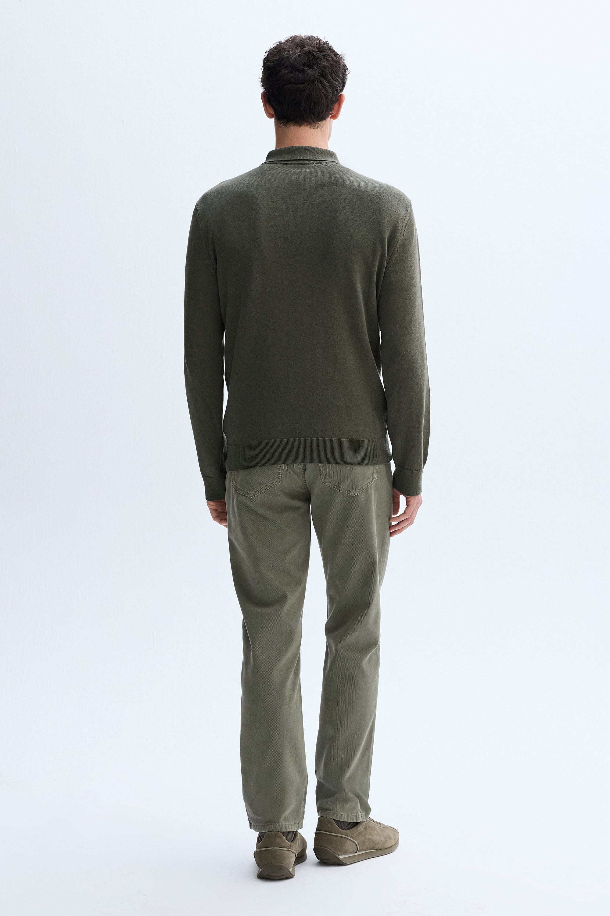 FERMUARLI POLO YAKA TRİKO KAZAK