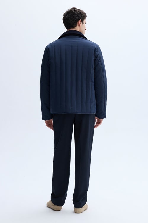  KADİFE YAKA KAPİTONELİ MONT