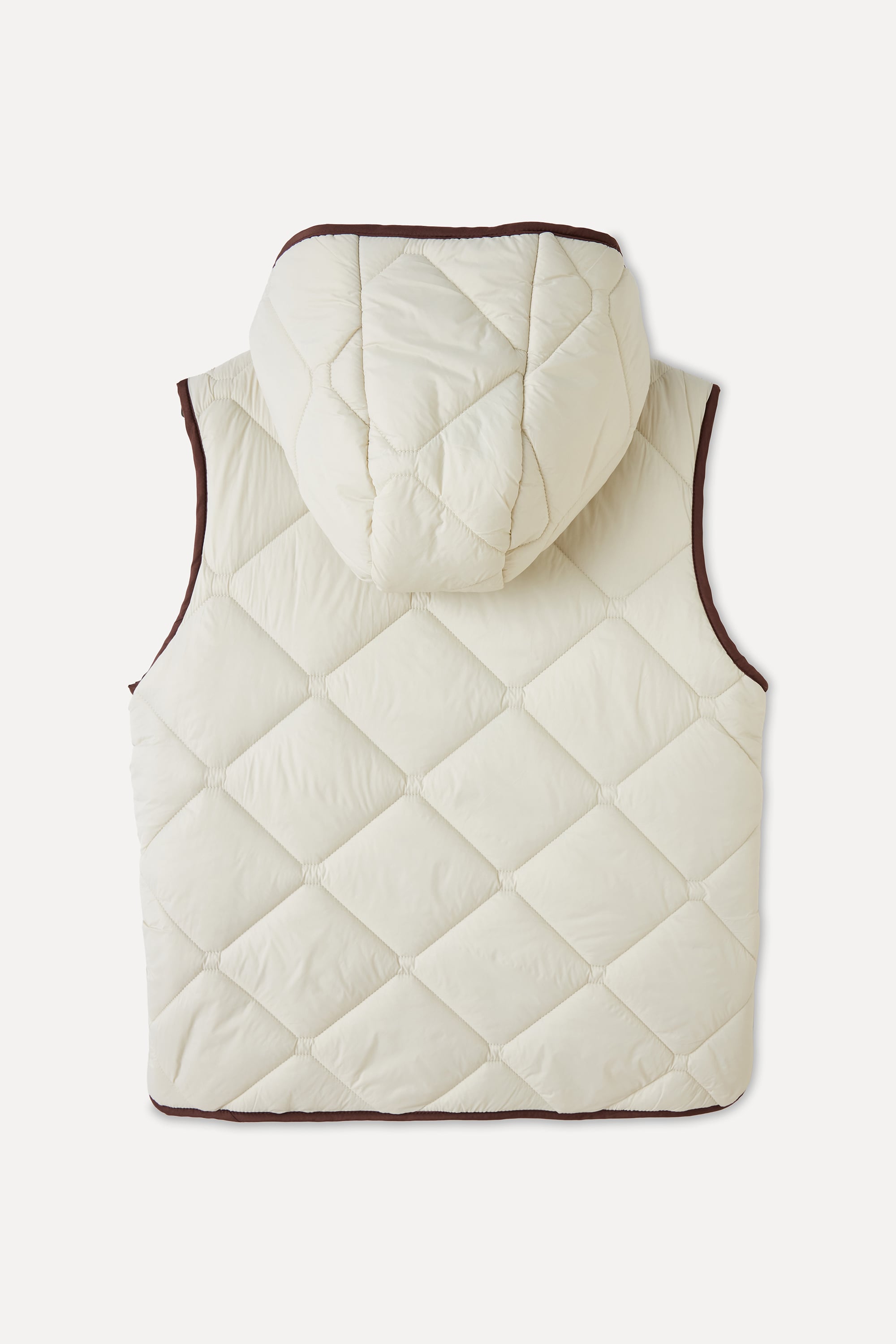 KAPİTONELİ KAPÜŞONLU CROP ŞİŞME YELEK