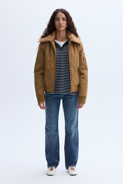 PELÜŞ YAKA CROP MONT CEKET