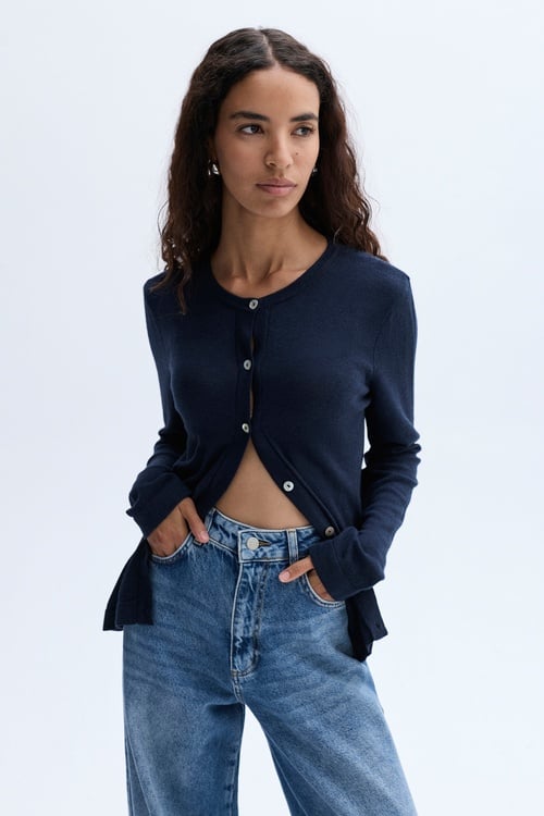 BİSİKLET YAKA TRİKO HIRKA