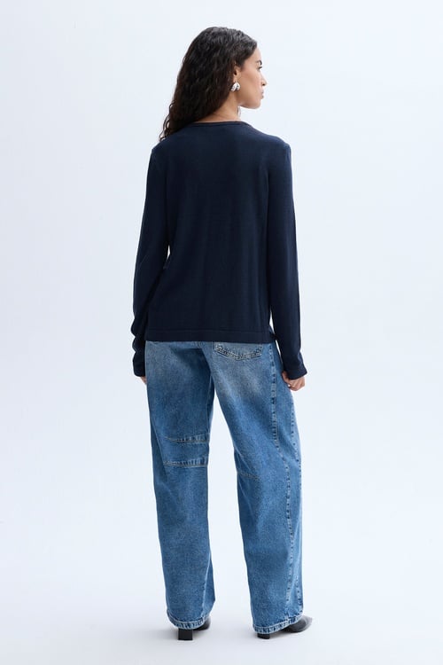 BİSİKLET YAKA TRİKO HIRKA