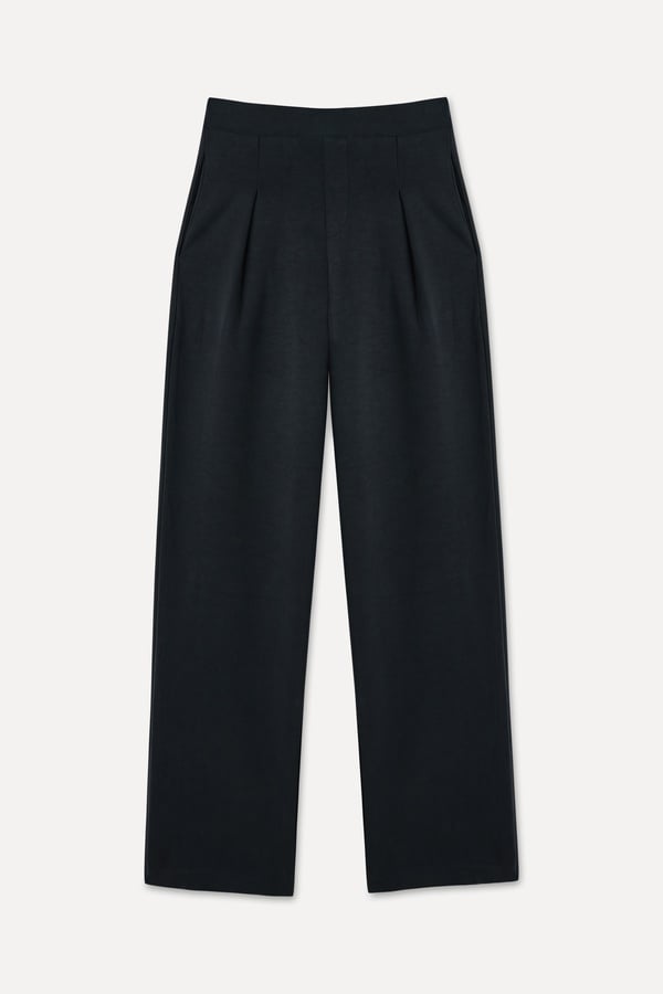 MODAL KARIŞIMLI WIDE LEG BELİ LASTİKLİ PANTOLON