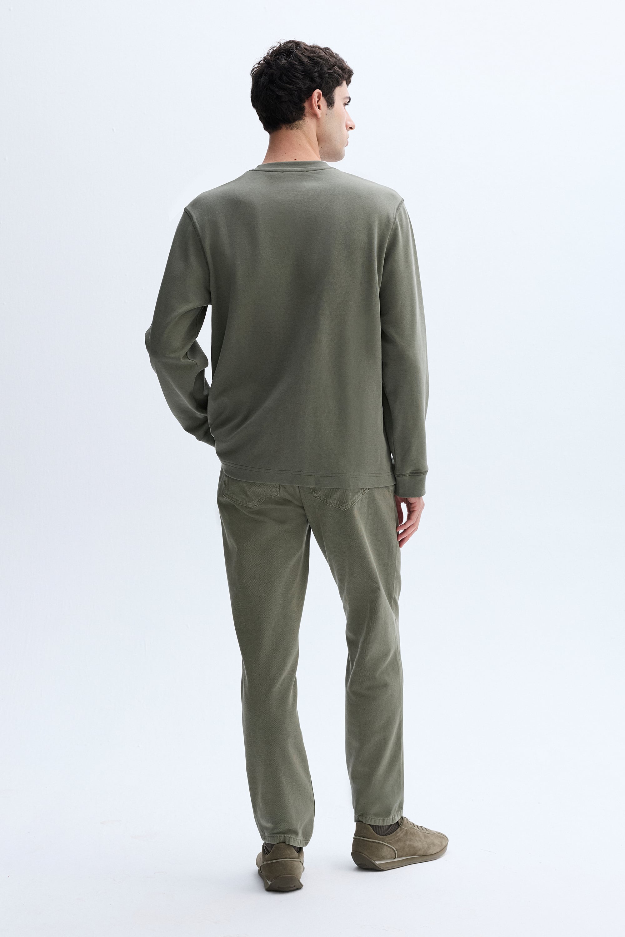 COMFORT FIT BİSİKLET YAKA SWEATSHIRT