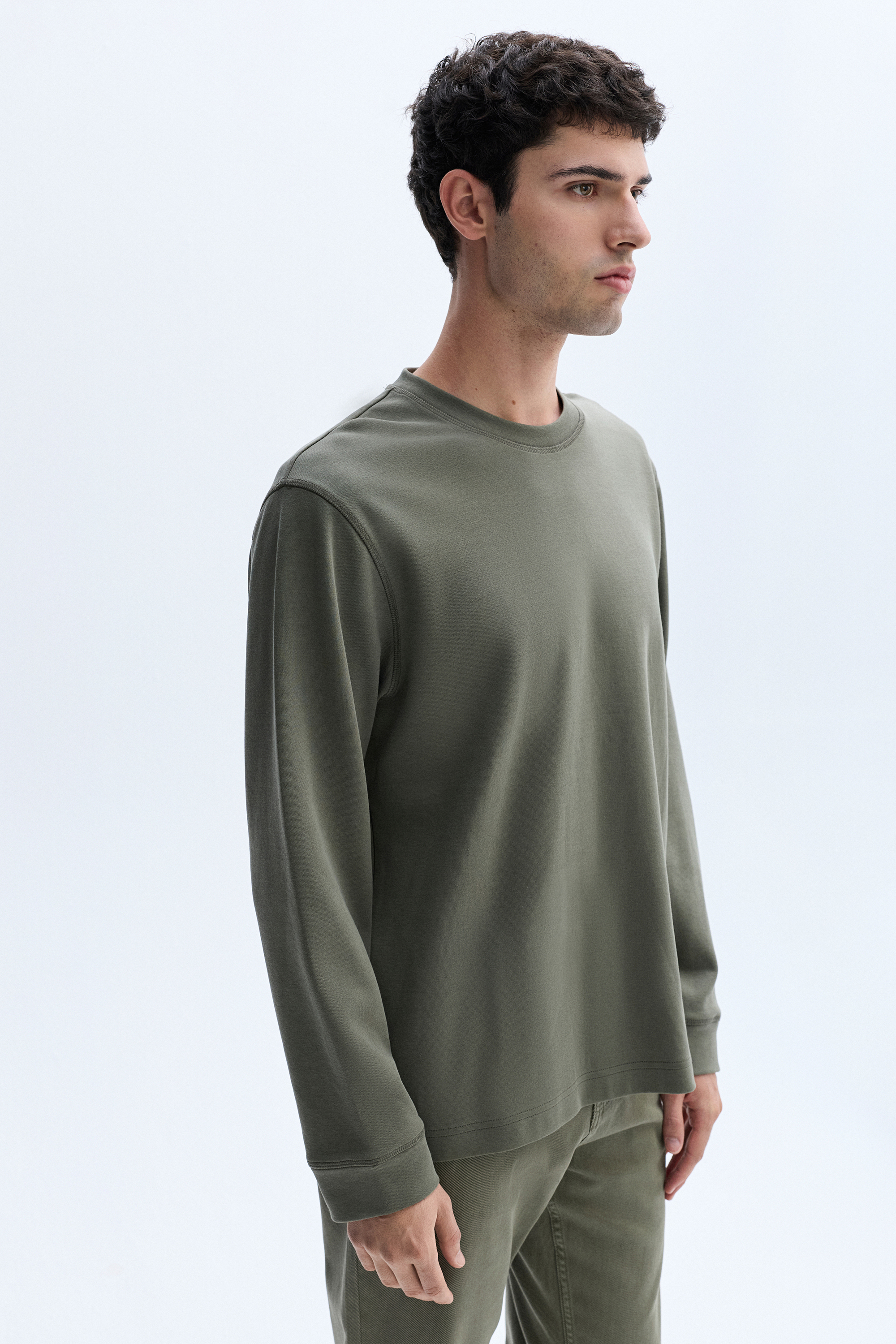 COMFORT FIT BİSİKLET YAKA SWEATSHIRT