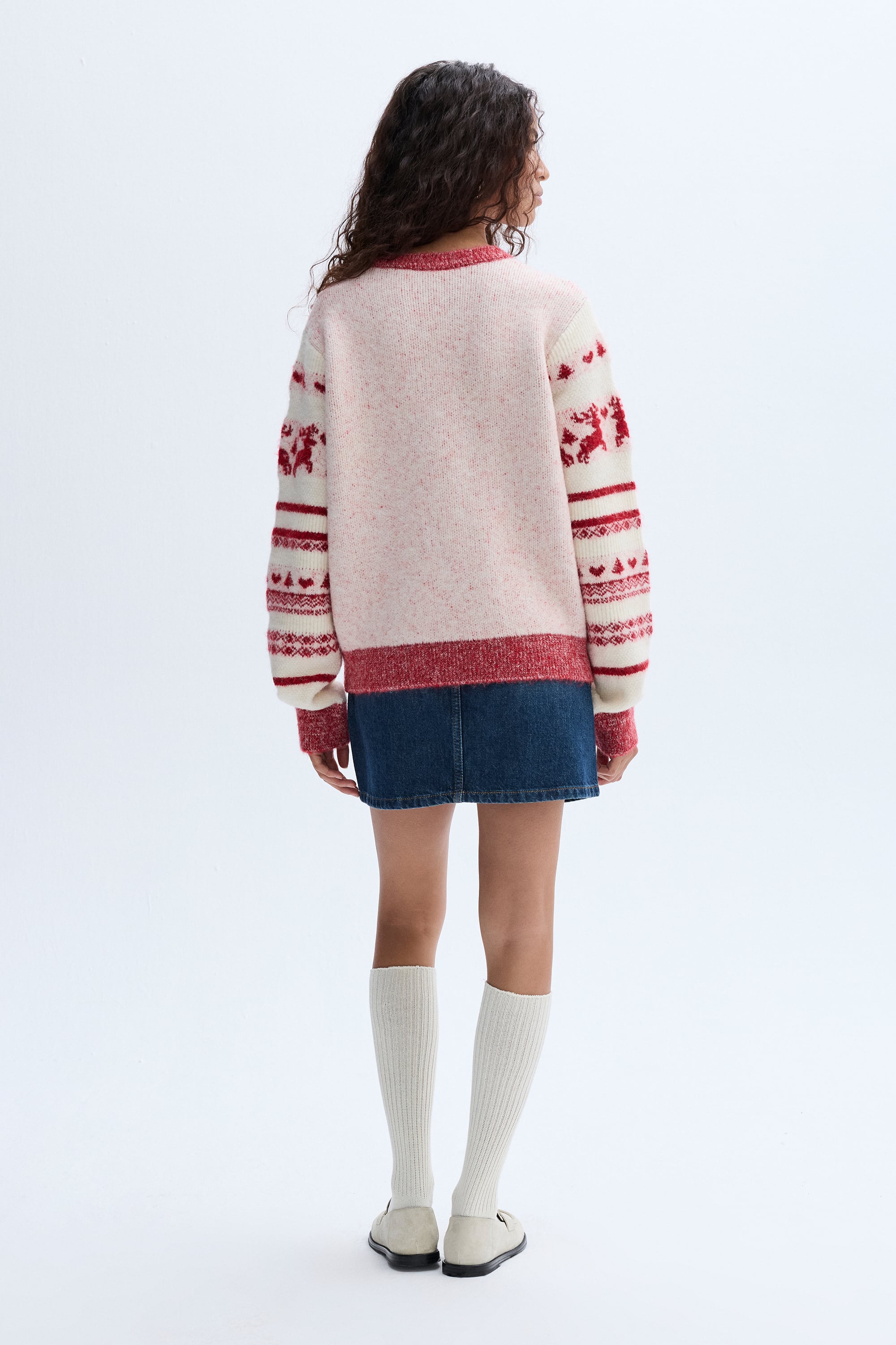 KEMER DETAYLI MİNİ JEAN ETEK