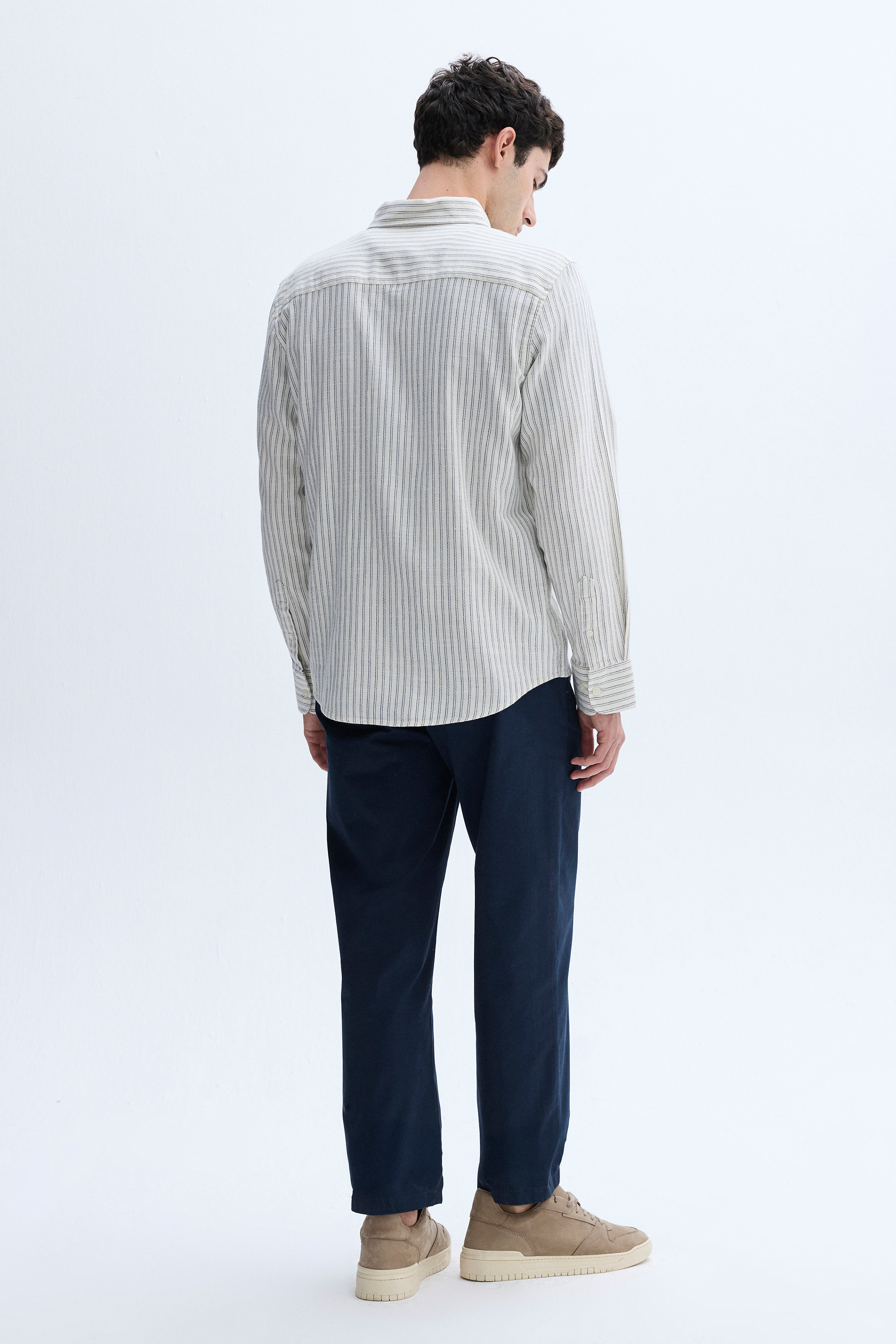 ÇİZGİLİ REGULAR FIT UZUN KOLLU GÖMLEK