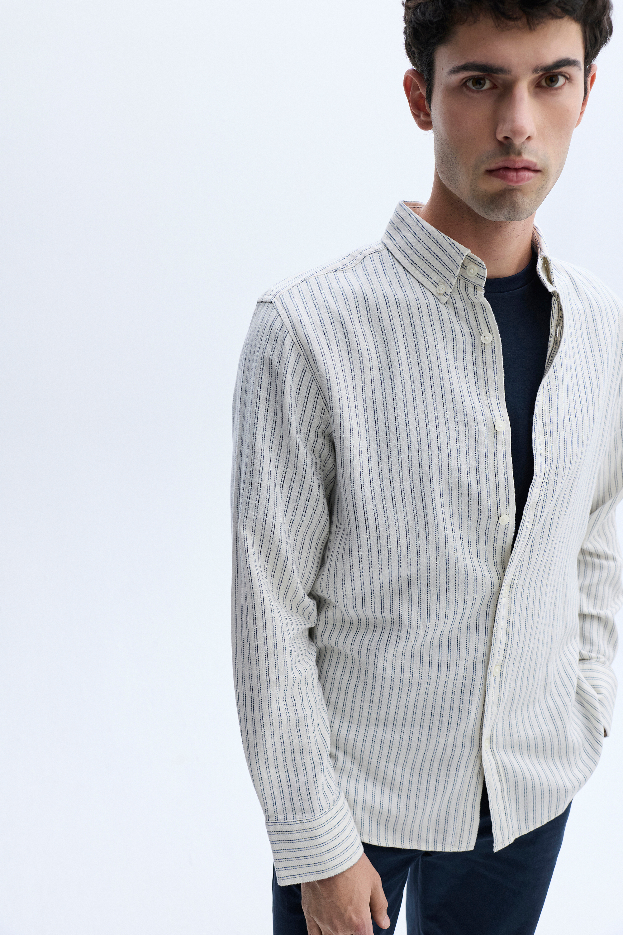 ÇİZGİLİ REGULAR FIT UZUN KOLLU GÖMLEK