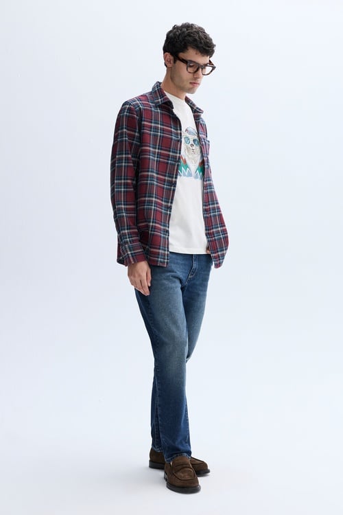 EKOSELİ REGULAR FIT UZUN KOLLU GÖMLEK