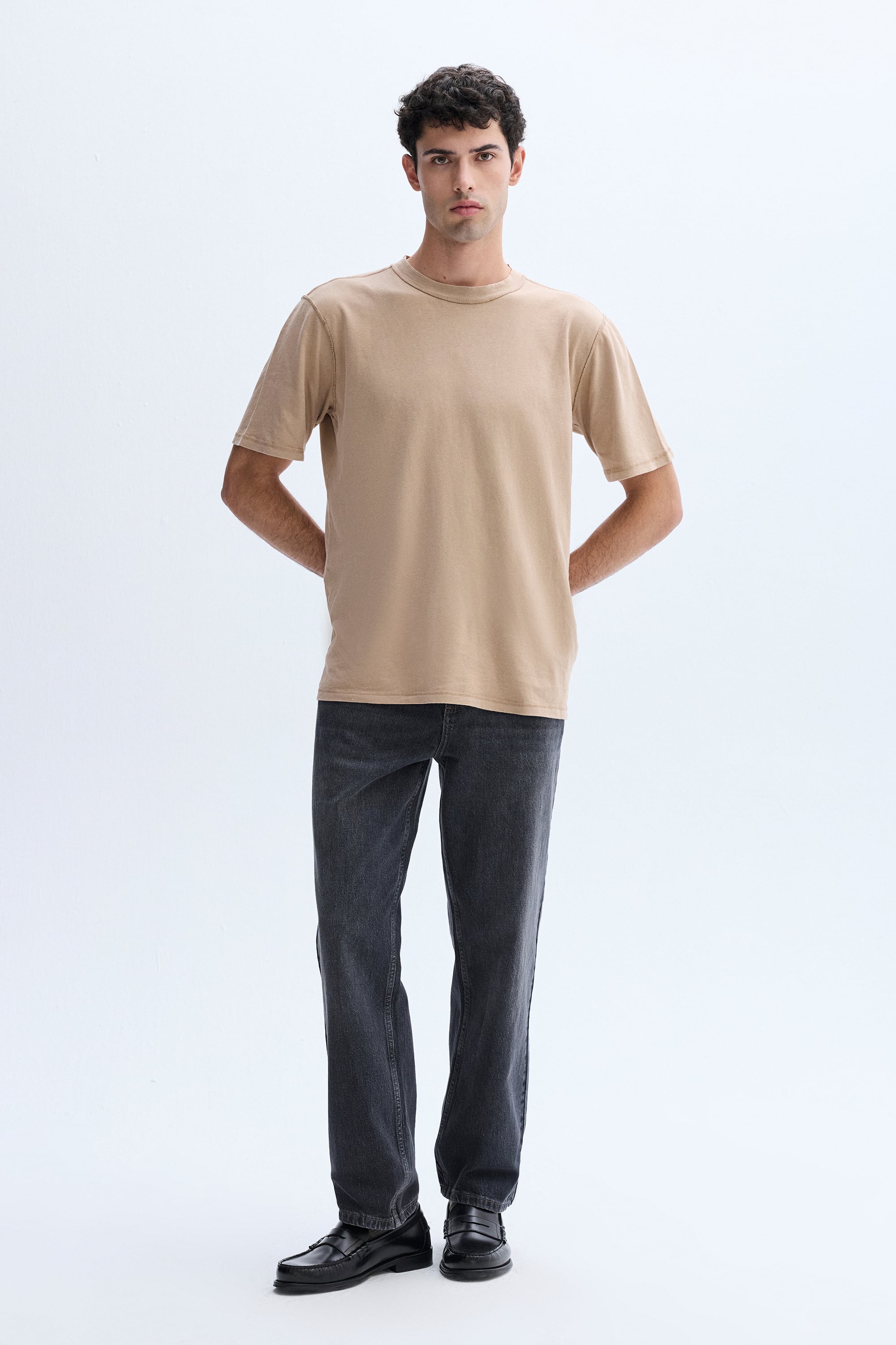 RELAX FIT BİSİKLET YAKA T-SHIRT