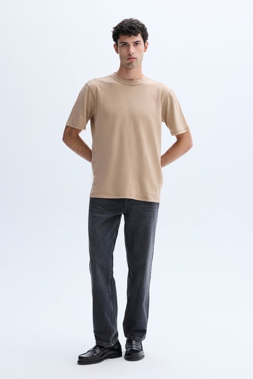 RELAX FIT BİSİKLET YAKA T-SHIRT