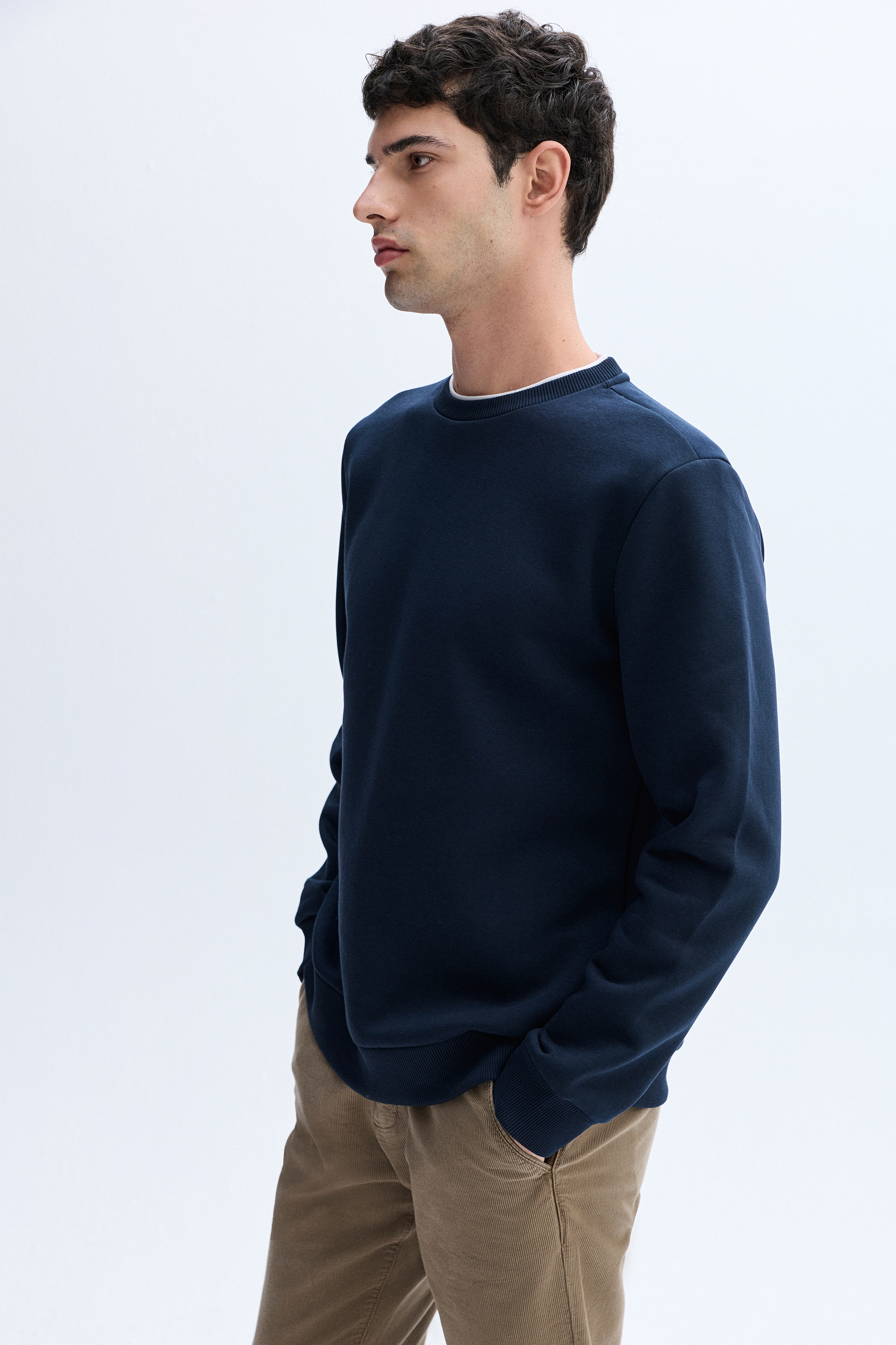 BİSİKLET YAKA SWEATSHIRT