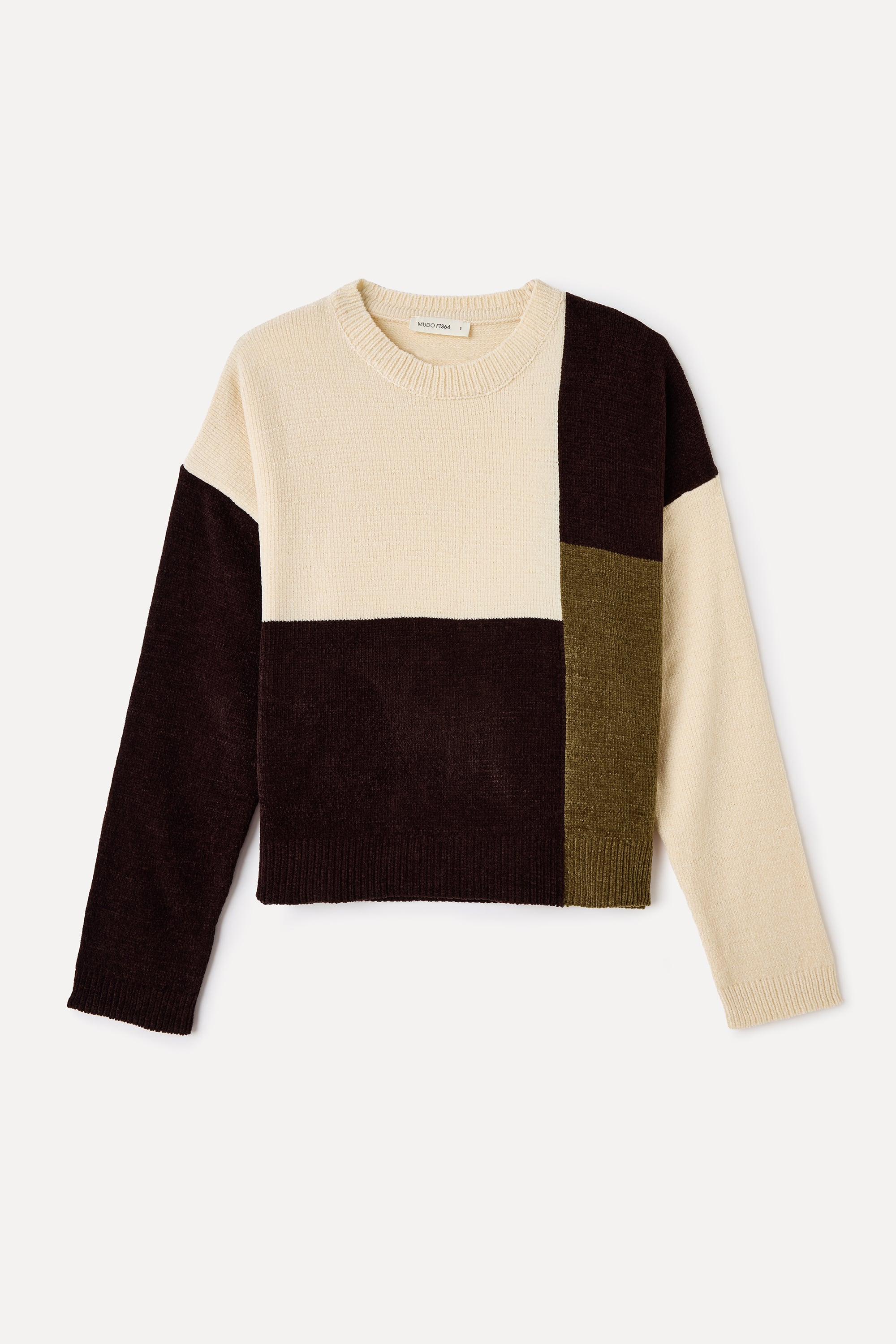 RENK BLOKLU BİSİKLET YAKA KAZAK