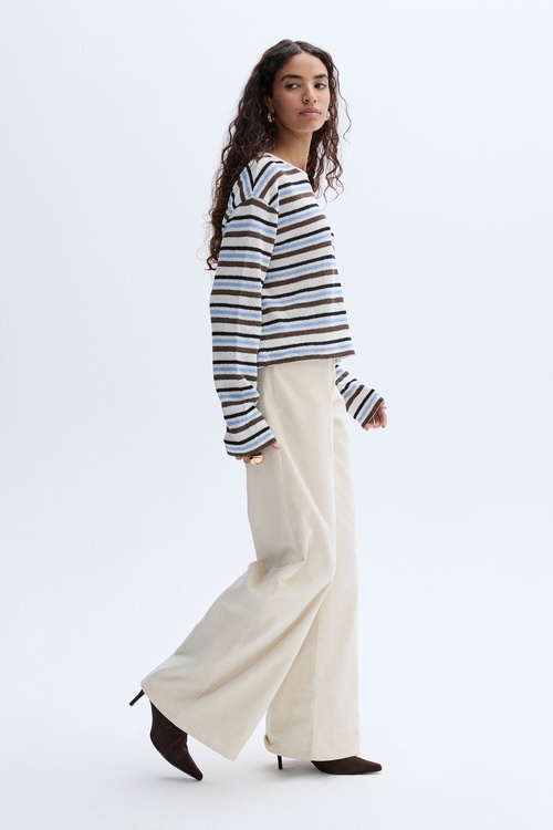  LOOSE FIT ÇİZGİLİ KAZAK