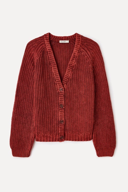 LOOSE FIT V YAKA ÖRGÜ HIRKA