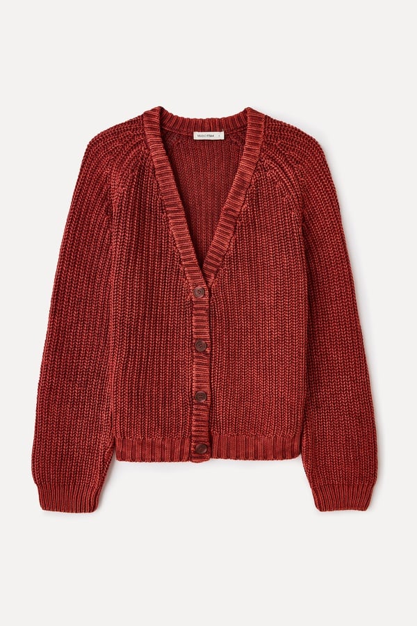 LOOSE FIT V YAKA ÖRGÜ HIRKA