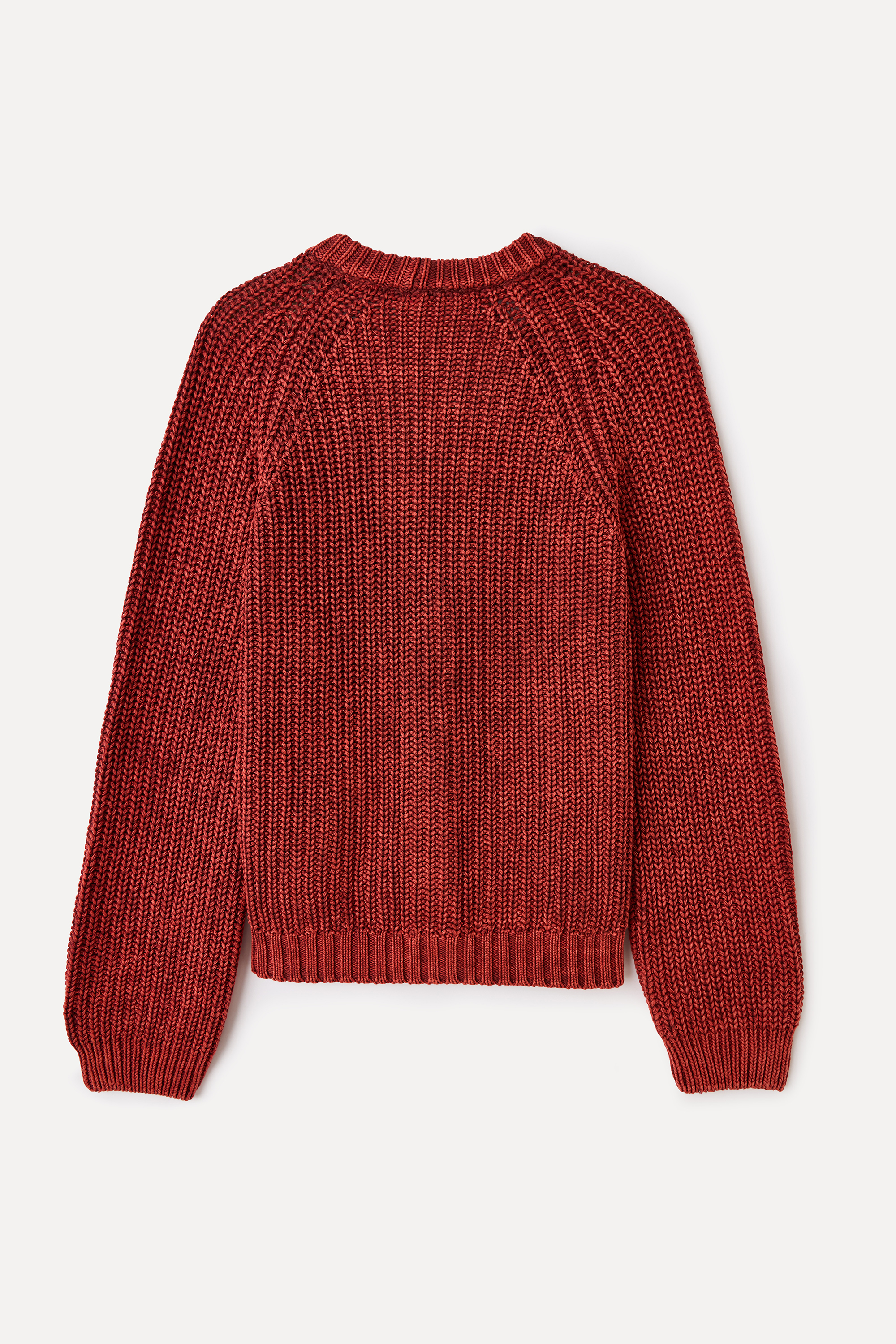 LOOSE FIT V YAKA ÖRGÜ HIRKA