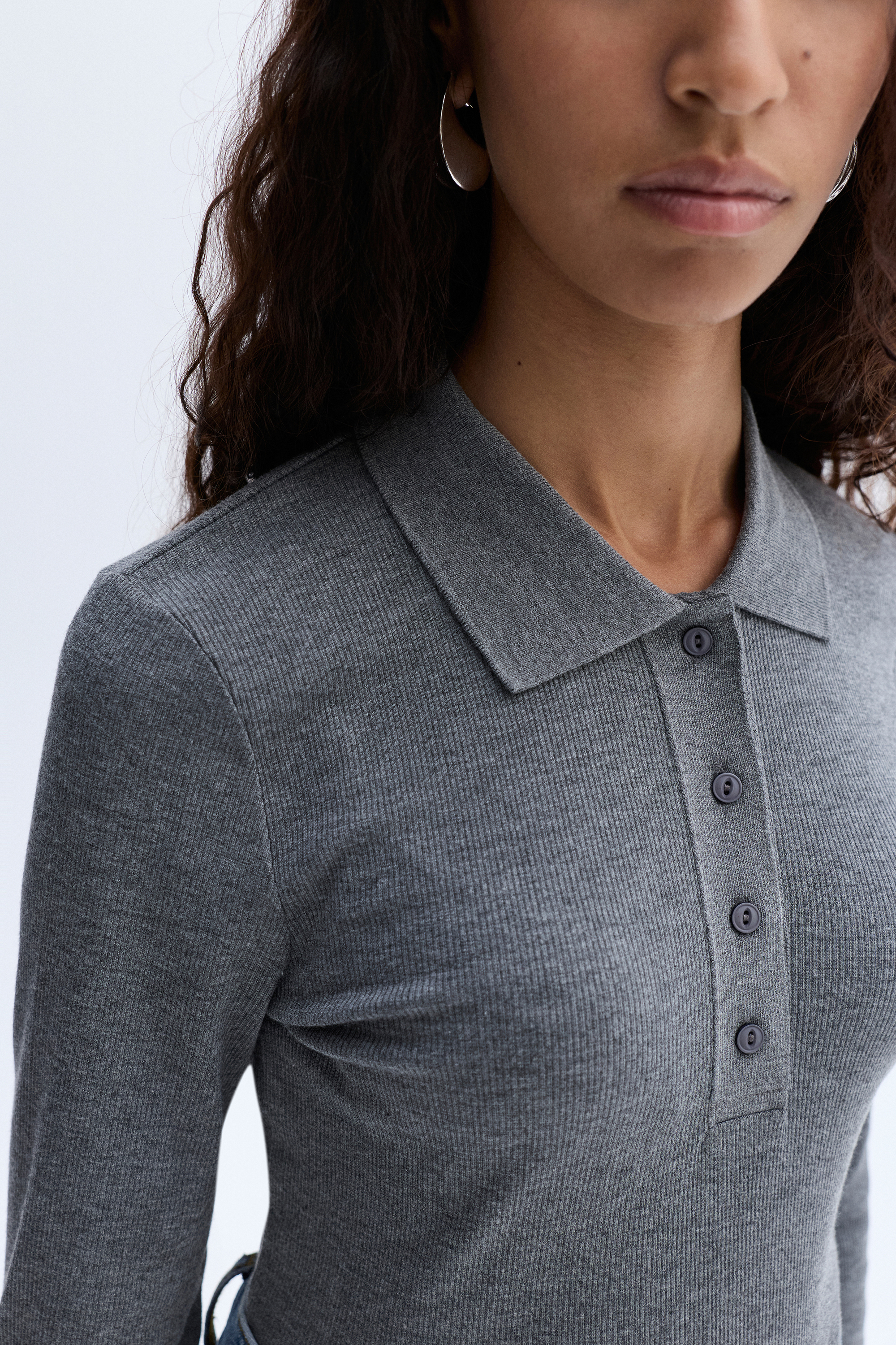 FITTED UZUN KOLLU BLUZ