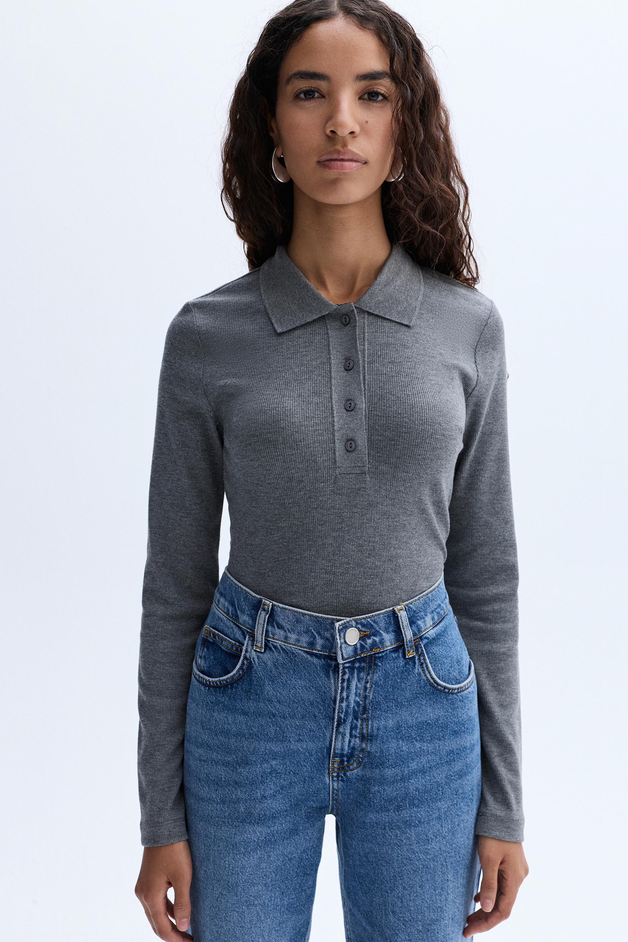 FITTED UZUN KOLLU BLUZ