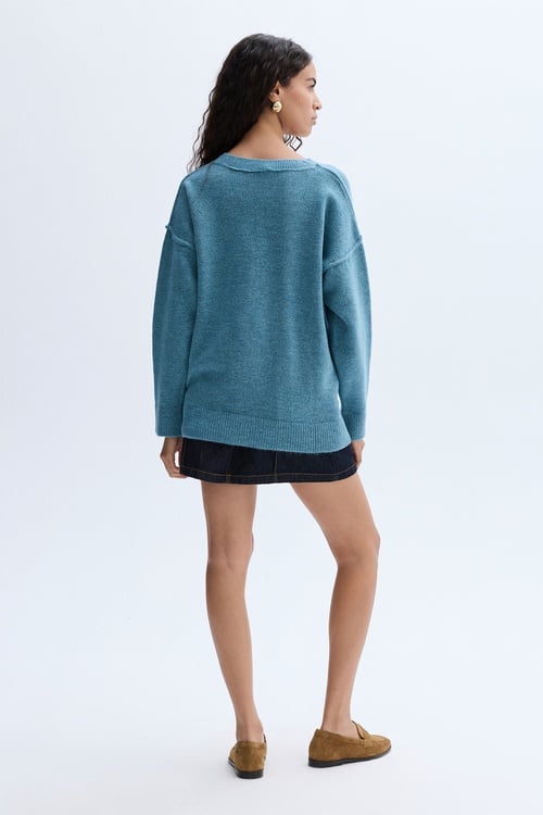 LOOSE FIT V YAKA KAZAK