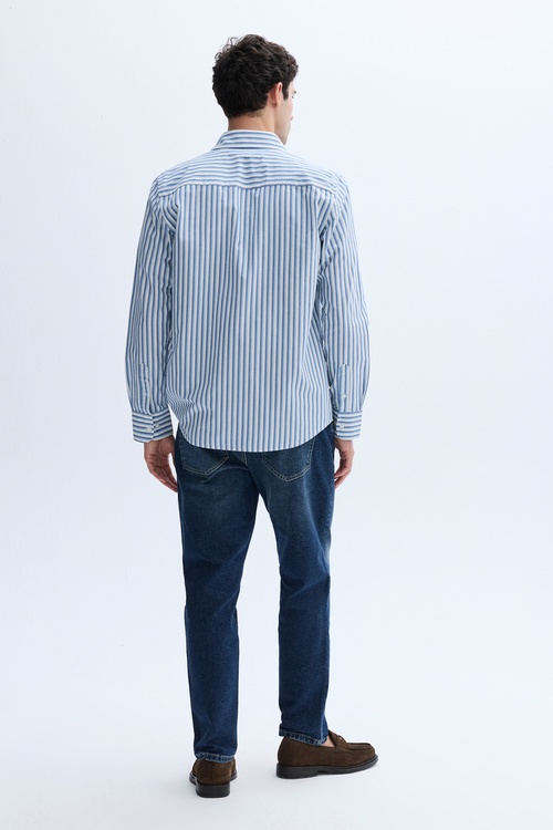 ÇİZGİLİ REGULAR FIT UZUN KOLLU GÖMLEK