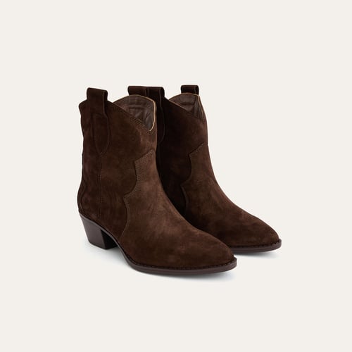 HAKİKİ DERİ SÜET DOKULU KOVBOY BOT