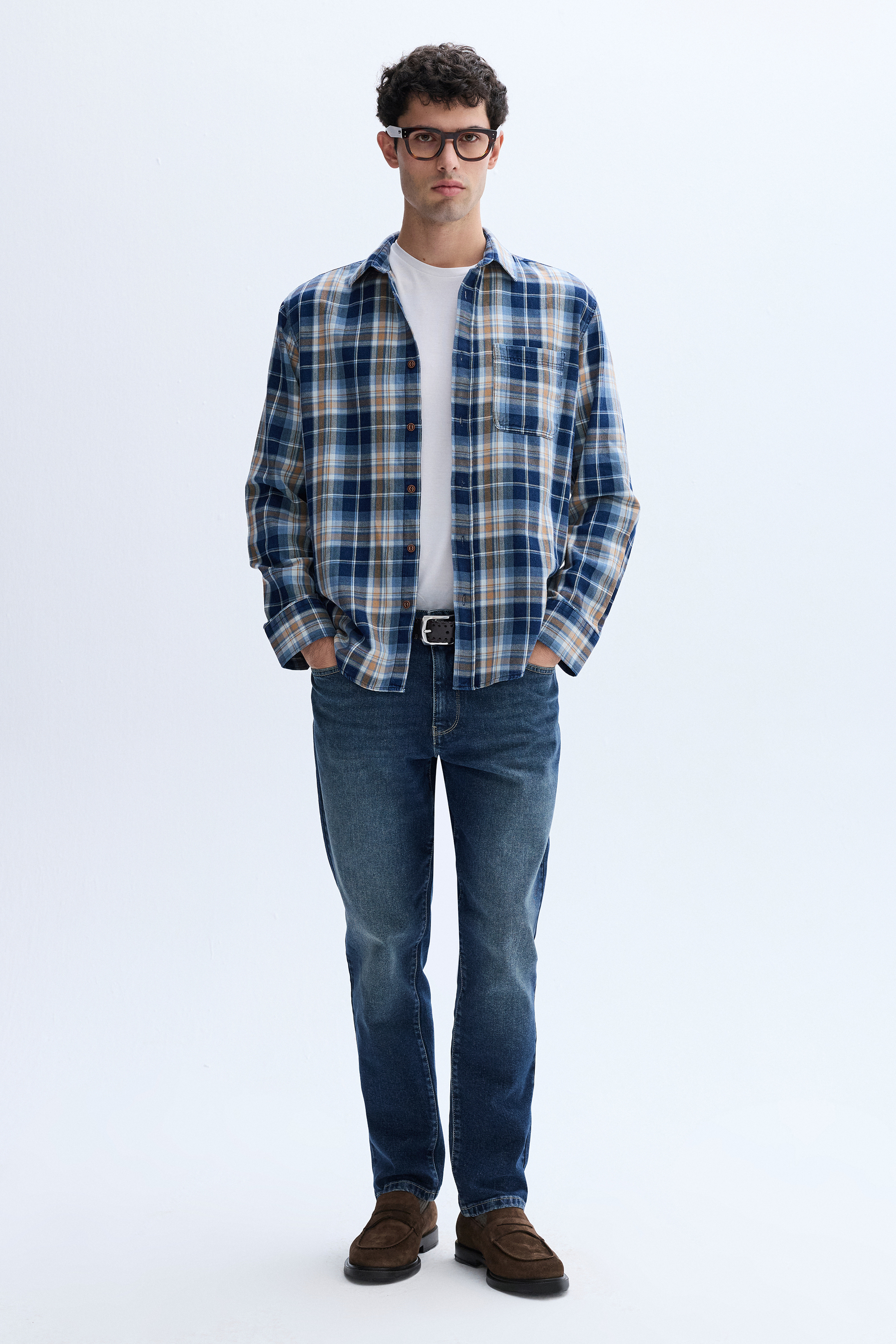 REGULAR FIT EKOSELİ UZUN KOLLU GÖMLEK