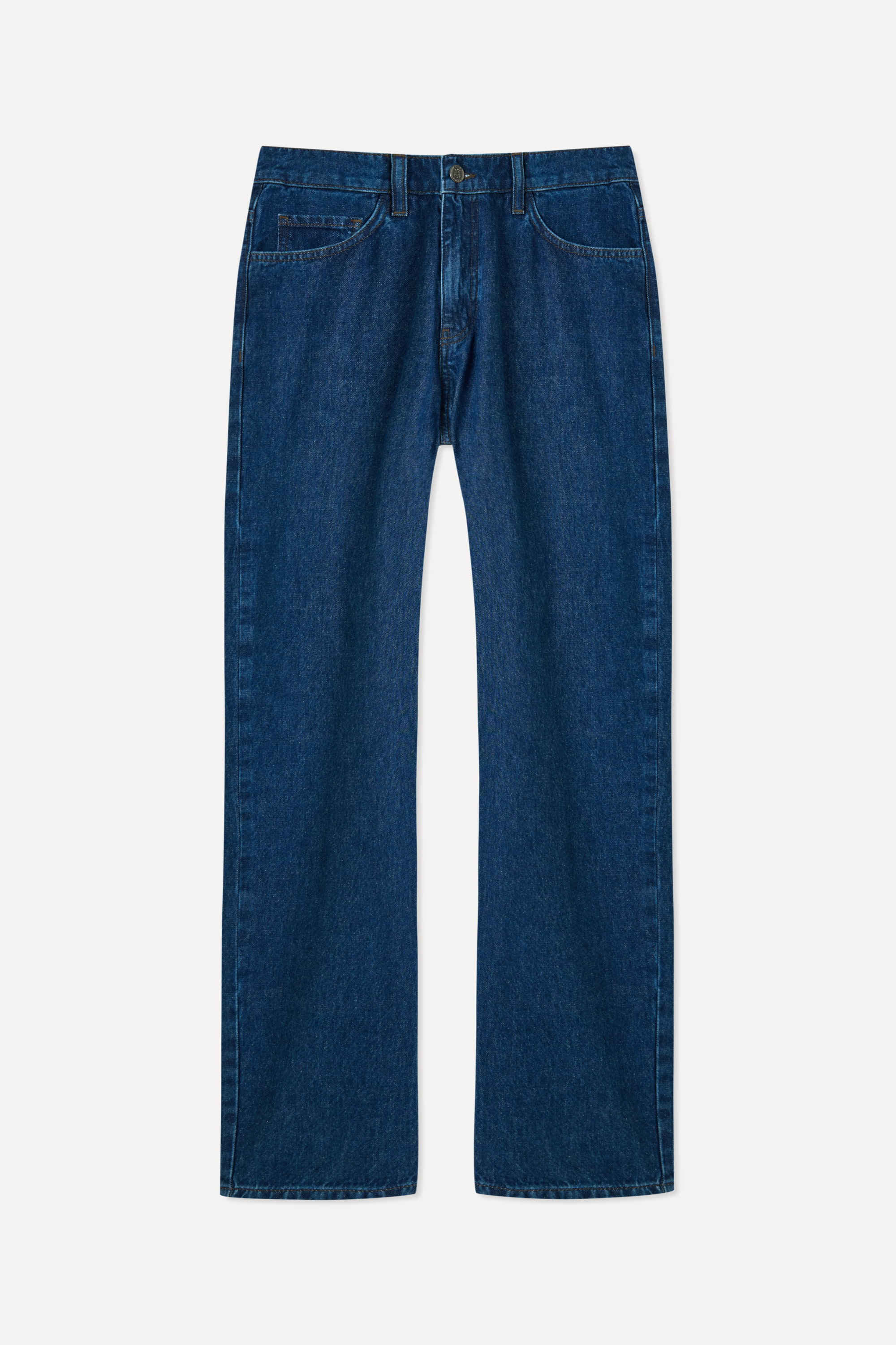 Erkek Koyu İndigo Loose Fit Jean Pantolon