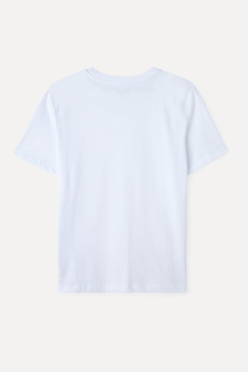 RELAX FIT BİSİKLET YAKA T-SHIRT