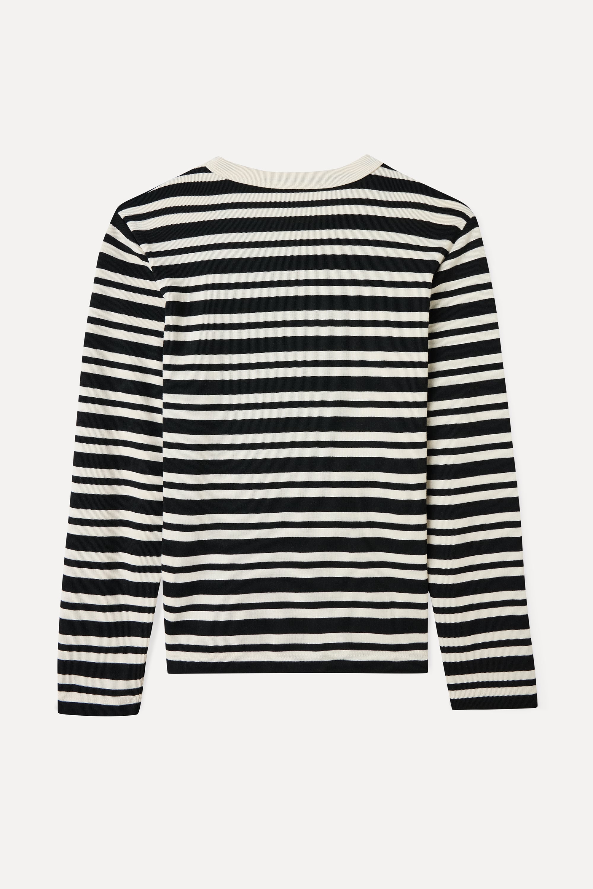 ÇİZGİLİ BİSİKLET YAKA UZUN KOLLU T-SHIRT