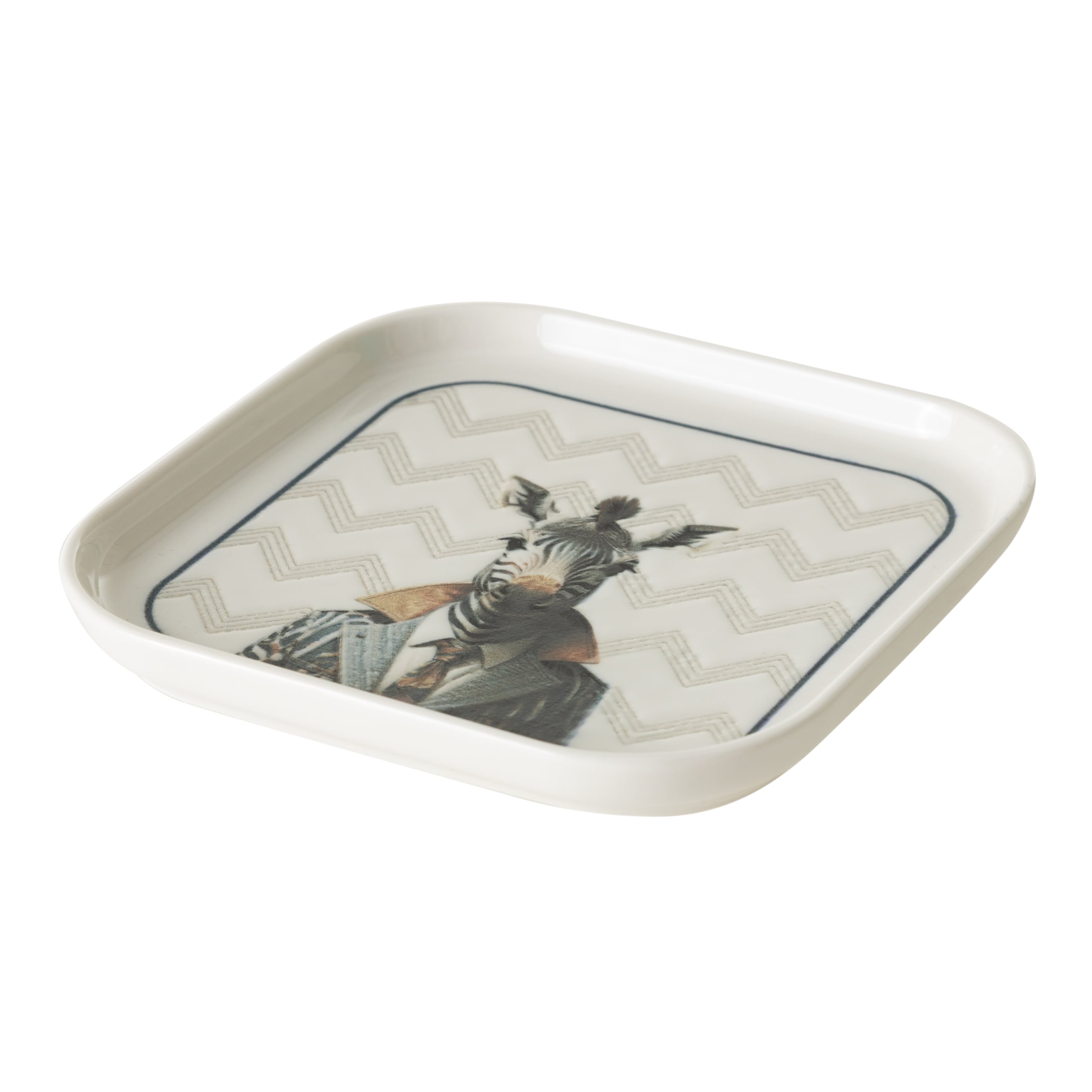 ICONIC KARE TABAK 17CM-ZEBRA