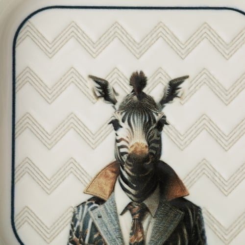  ICONIC KARE TABAK 17CM-ZEBRA