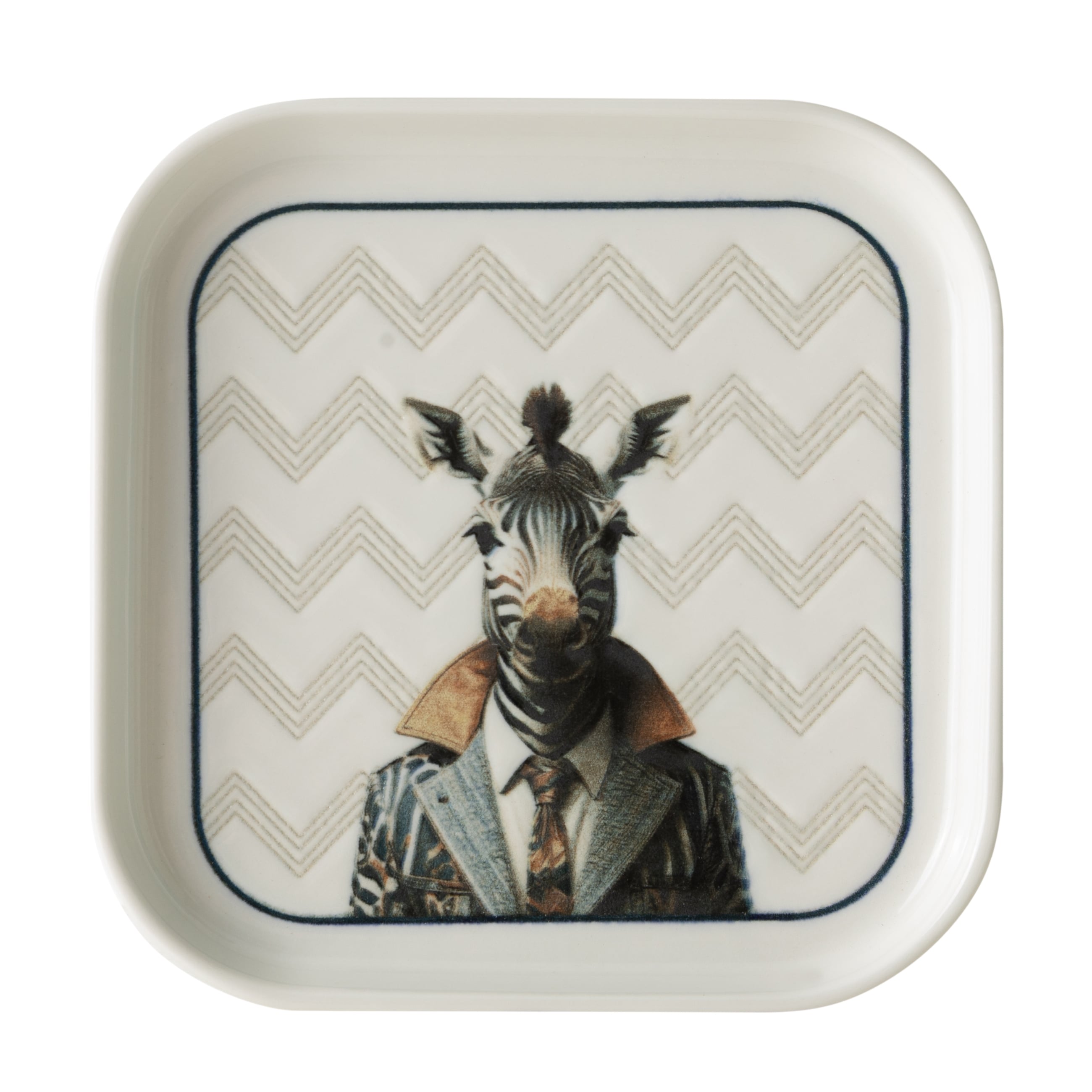 ICONIC KARE TABAK 17CM-ZEBRA