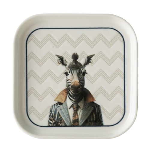 ICONIC KARE TABAK 17CM-ZEBRA