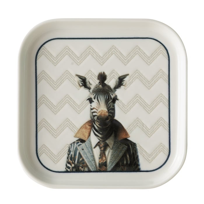 ICONIC KARE TABAK 17CM-ZEBRA