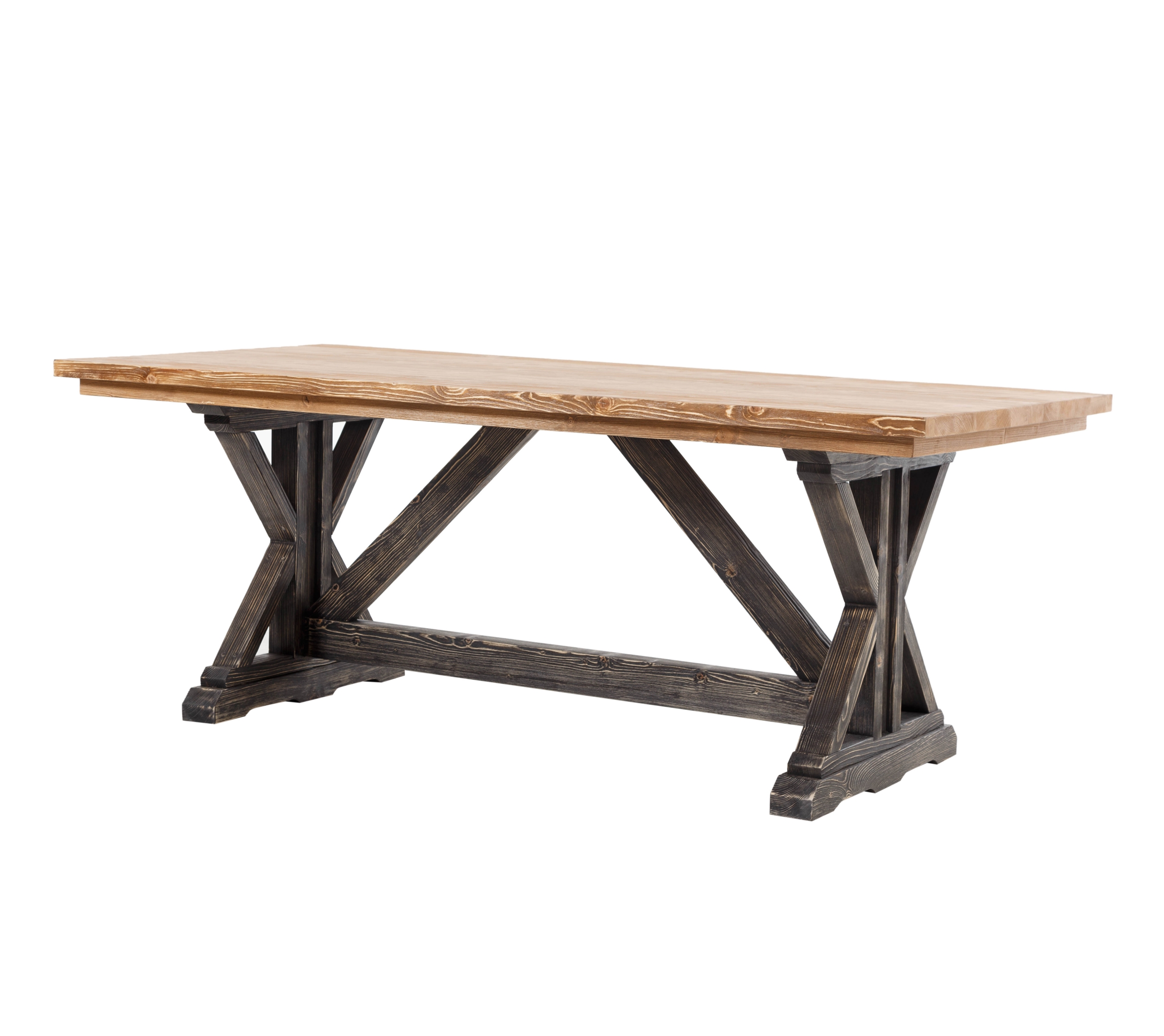 SIMONE MASİF AHŞAP YEMEK MASASI LADİN 197X94