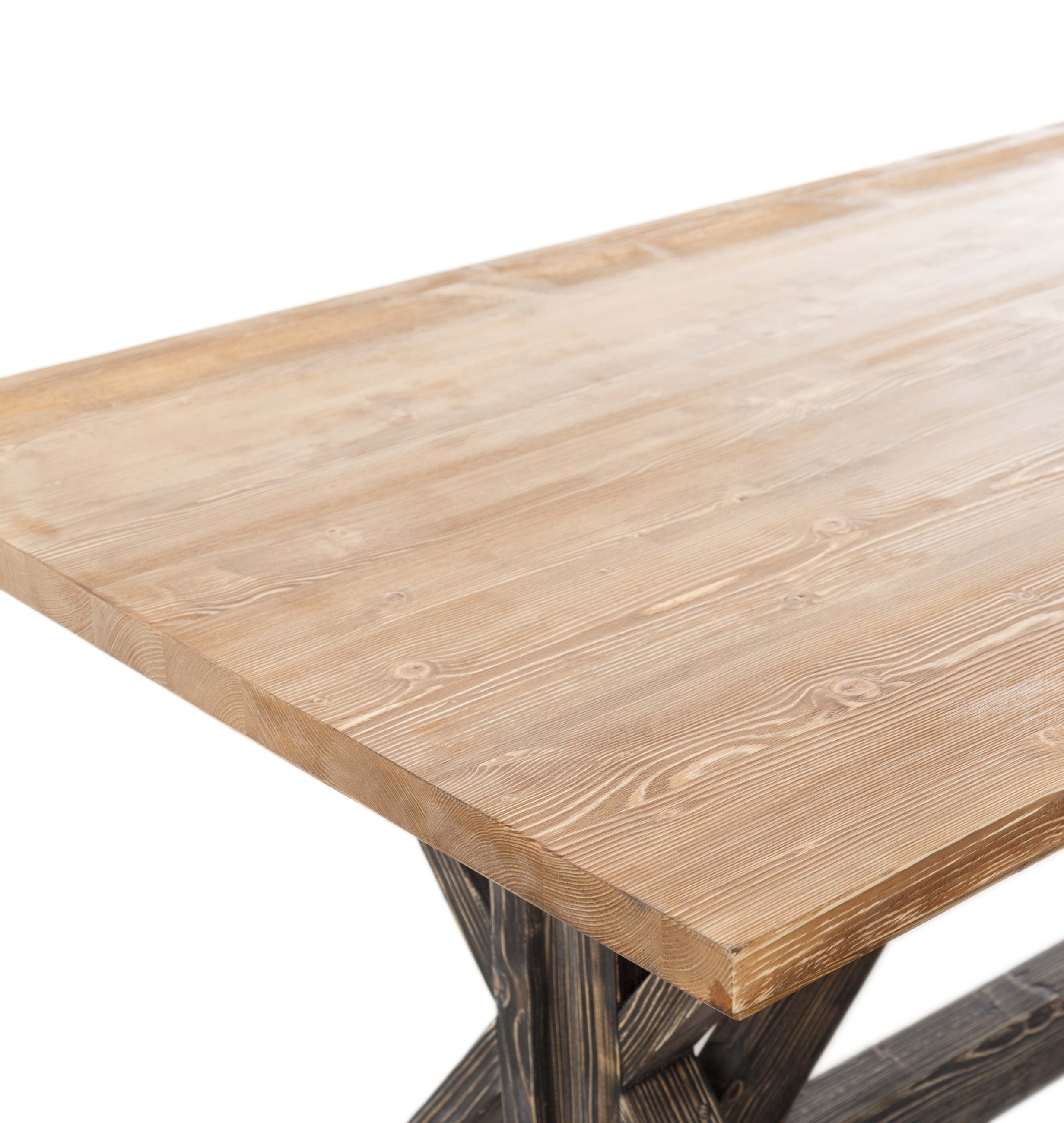 SIMONE MASİF AHŞAP YEMEK MASASI LADİN 197X94