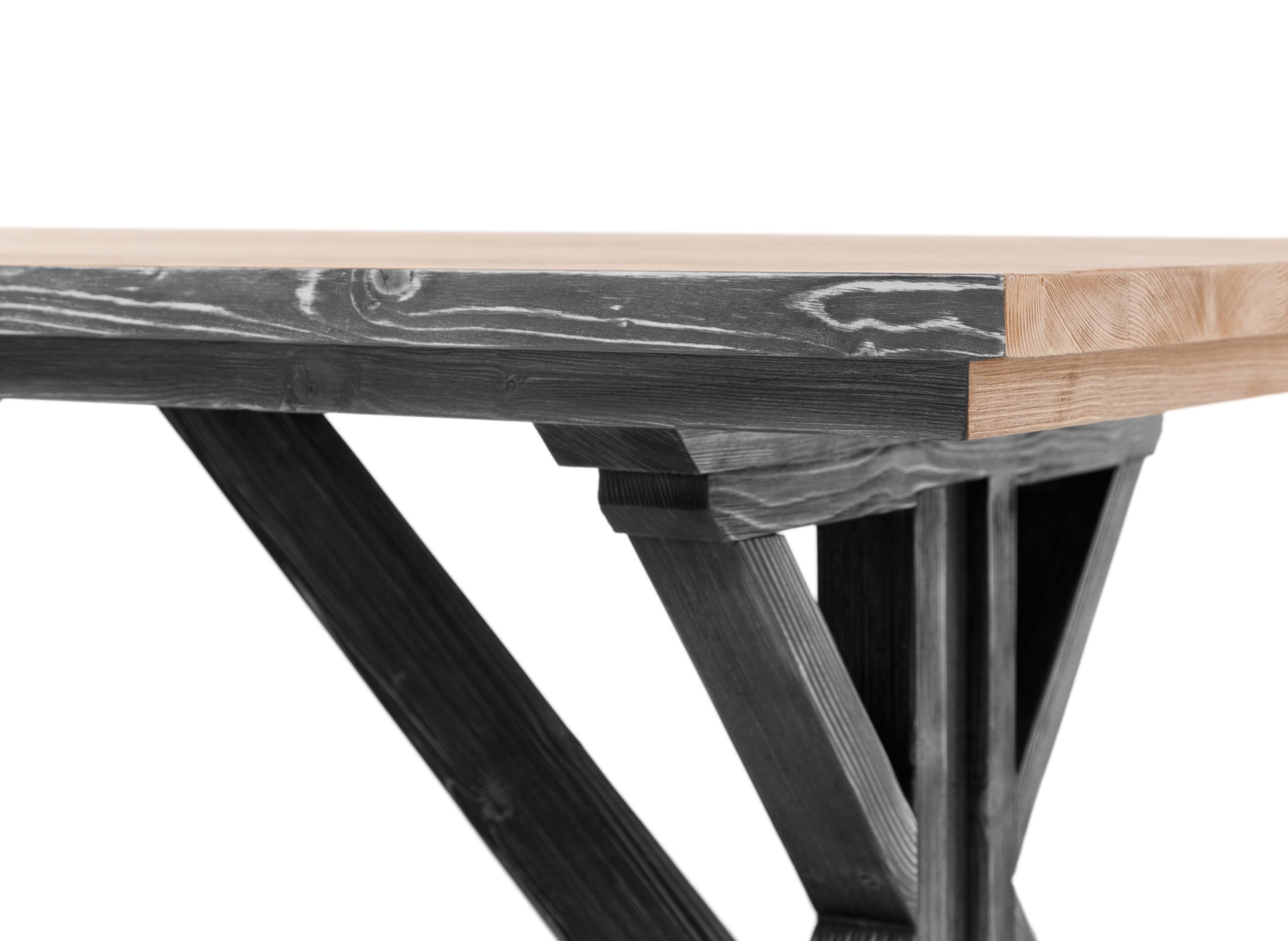 SIMONE MASİF AHŞAP YEMEK MASASI LADİN 197X94