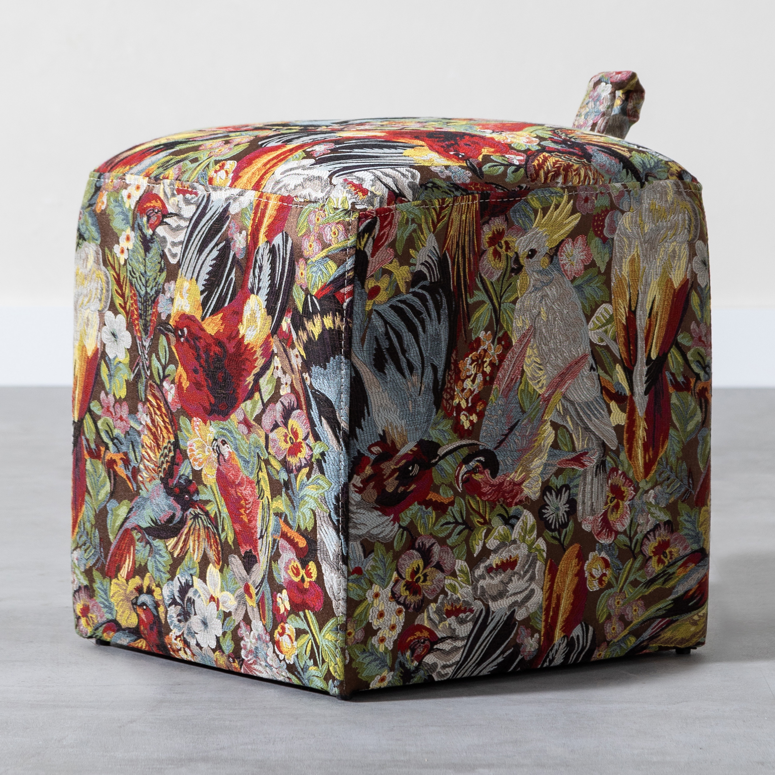 BOMMA PUF KUŞ DESENLİ