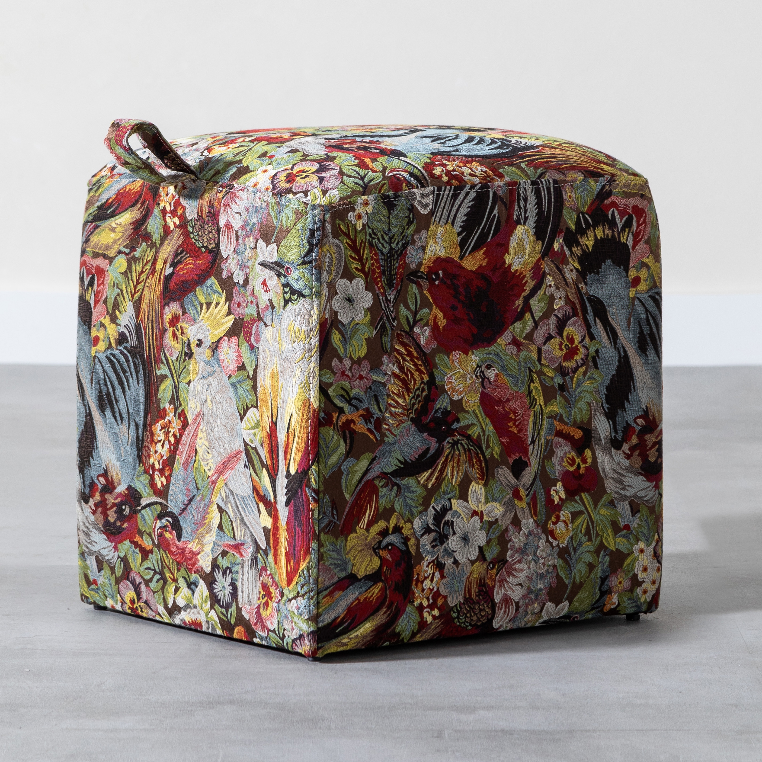 BOMMA PUF KUŞ DESENLİ