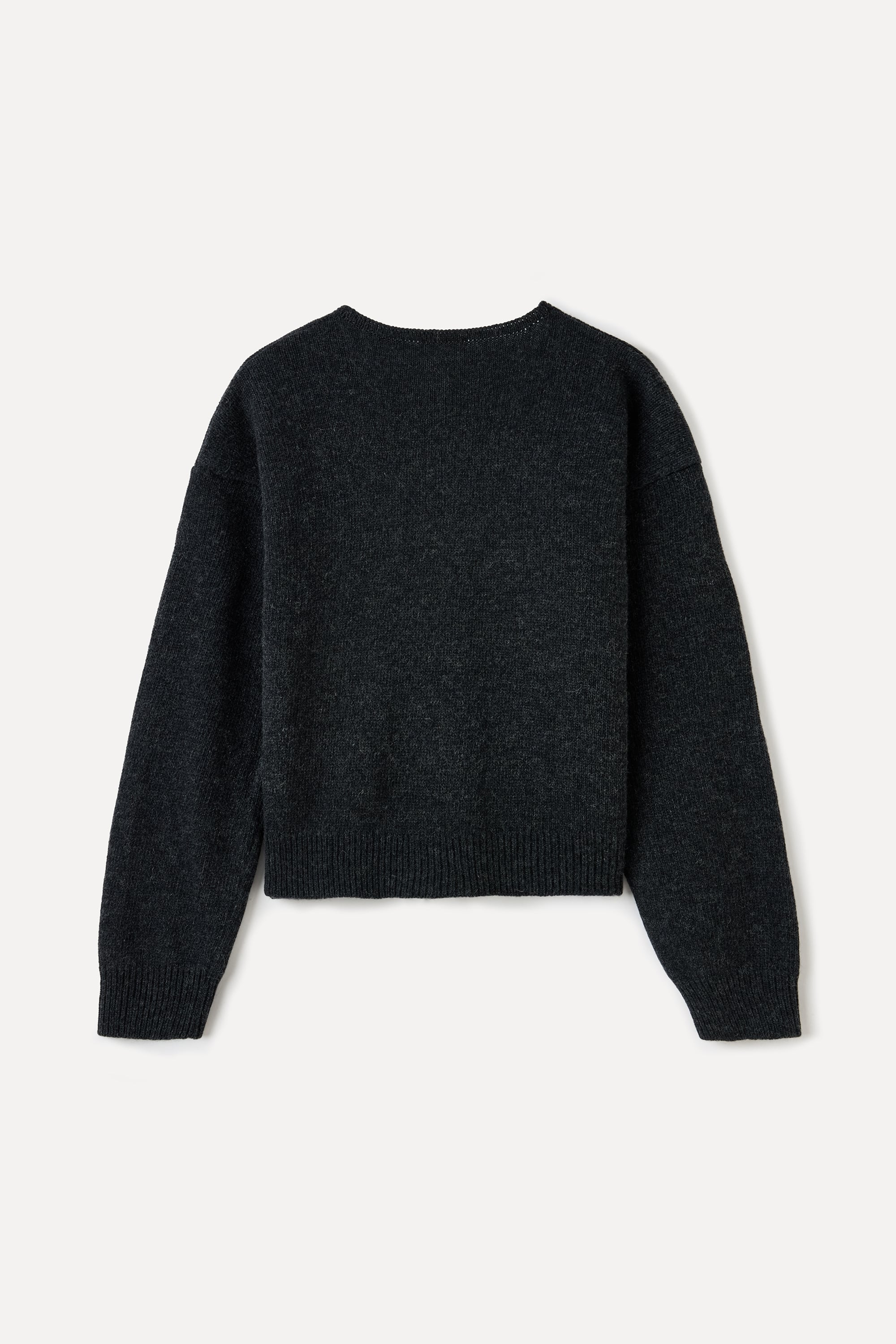 LOOSE FIT V YAKA YÜNLÜ HIRKA