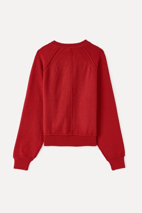  LOOSE FIT DÜĞMELİ BİSİKLET YAKA KAZAK