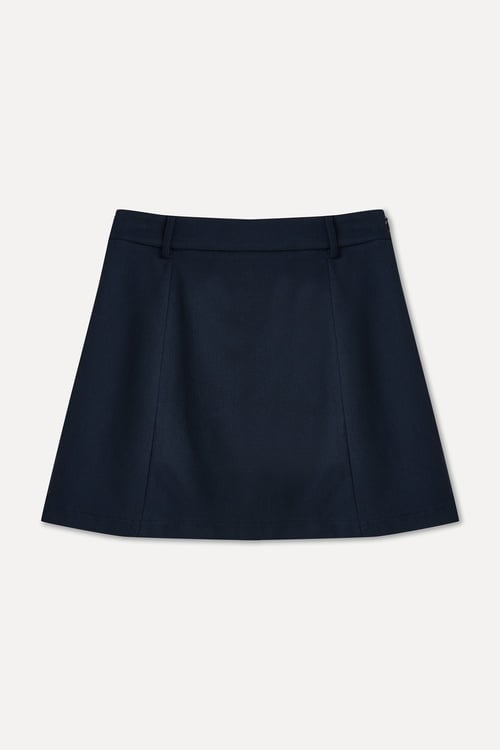 DİKİŞ DETAYLI MİNİ ETEK