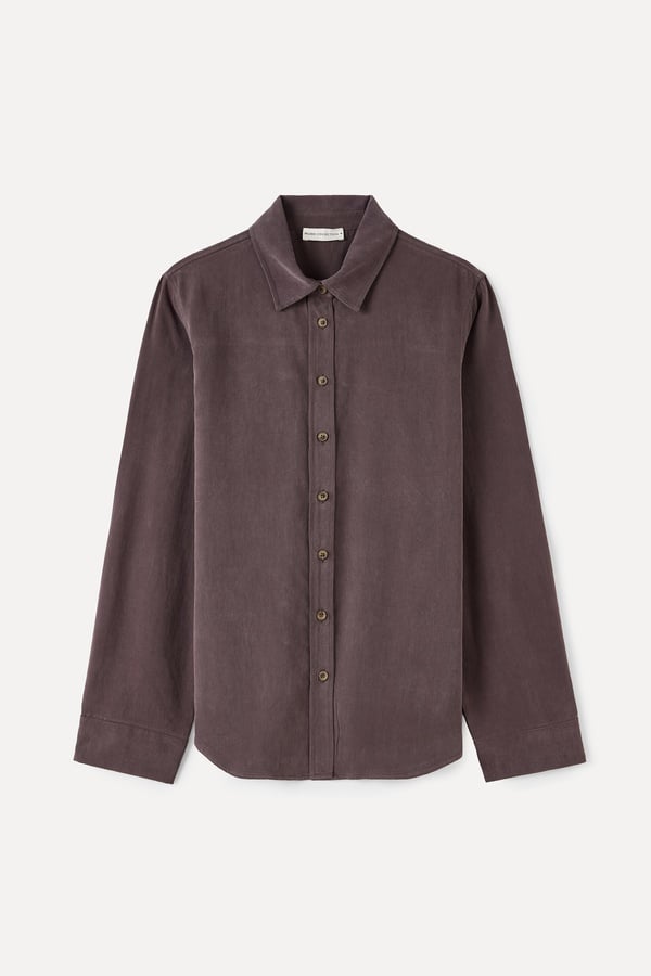 MODAL KARIŞIMLI REGULAR FIT UZUN KOLLU GÖMLEK