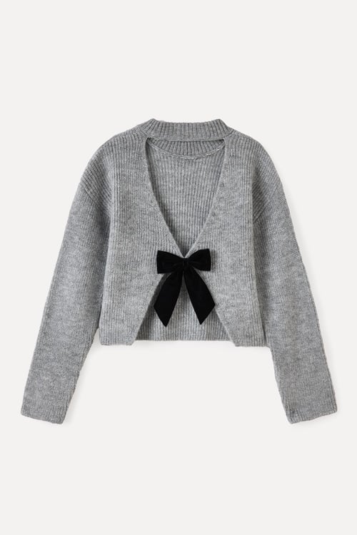 LOOSE FIT KURDELE DETAYLI KAZAK