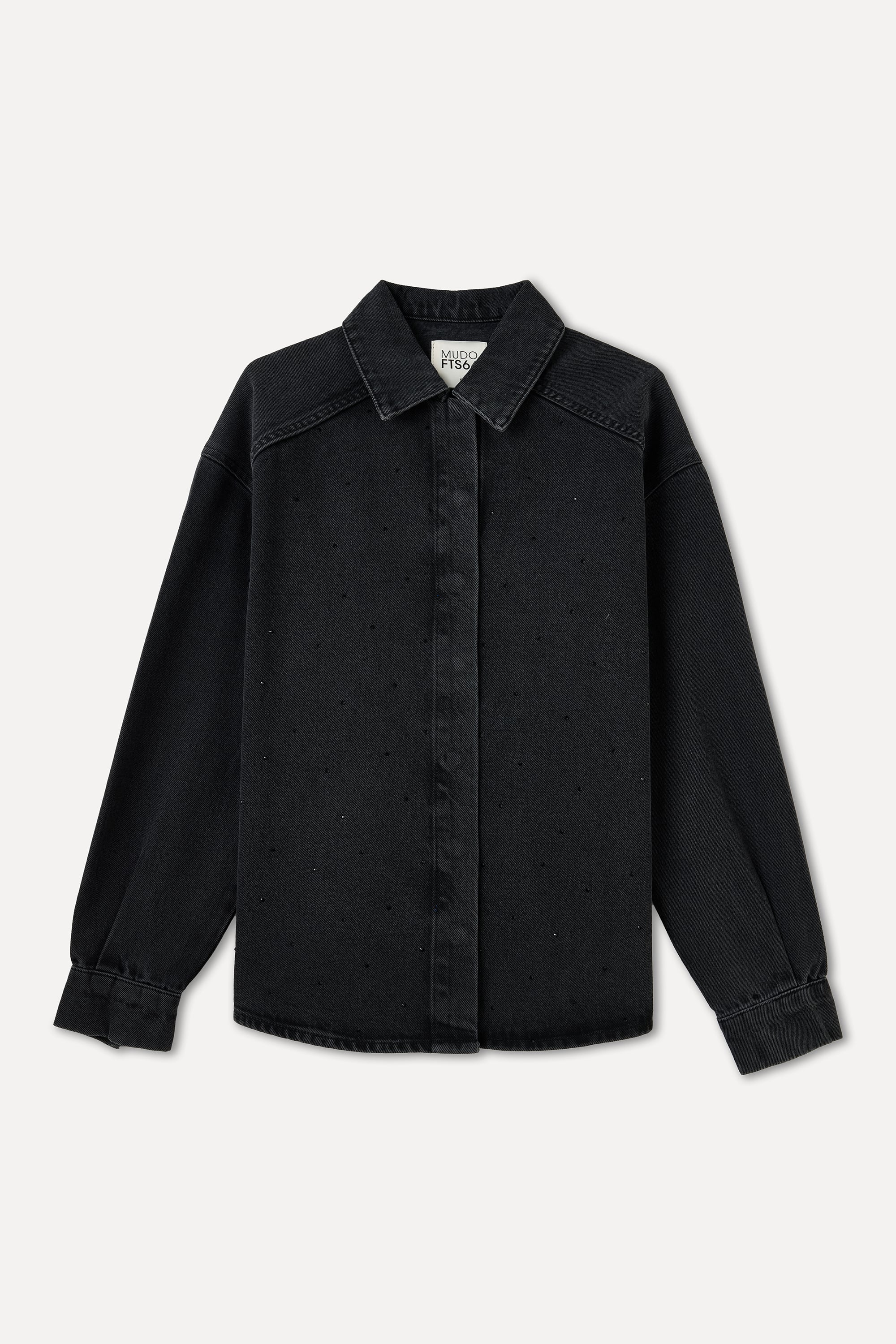 OVERSIZE TAŞLI JEAN CEKET