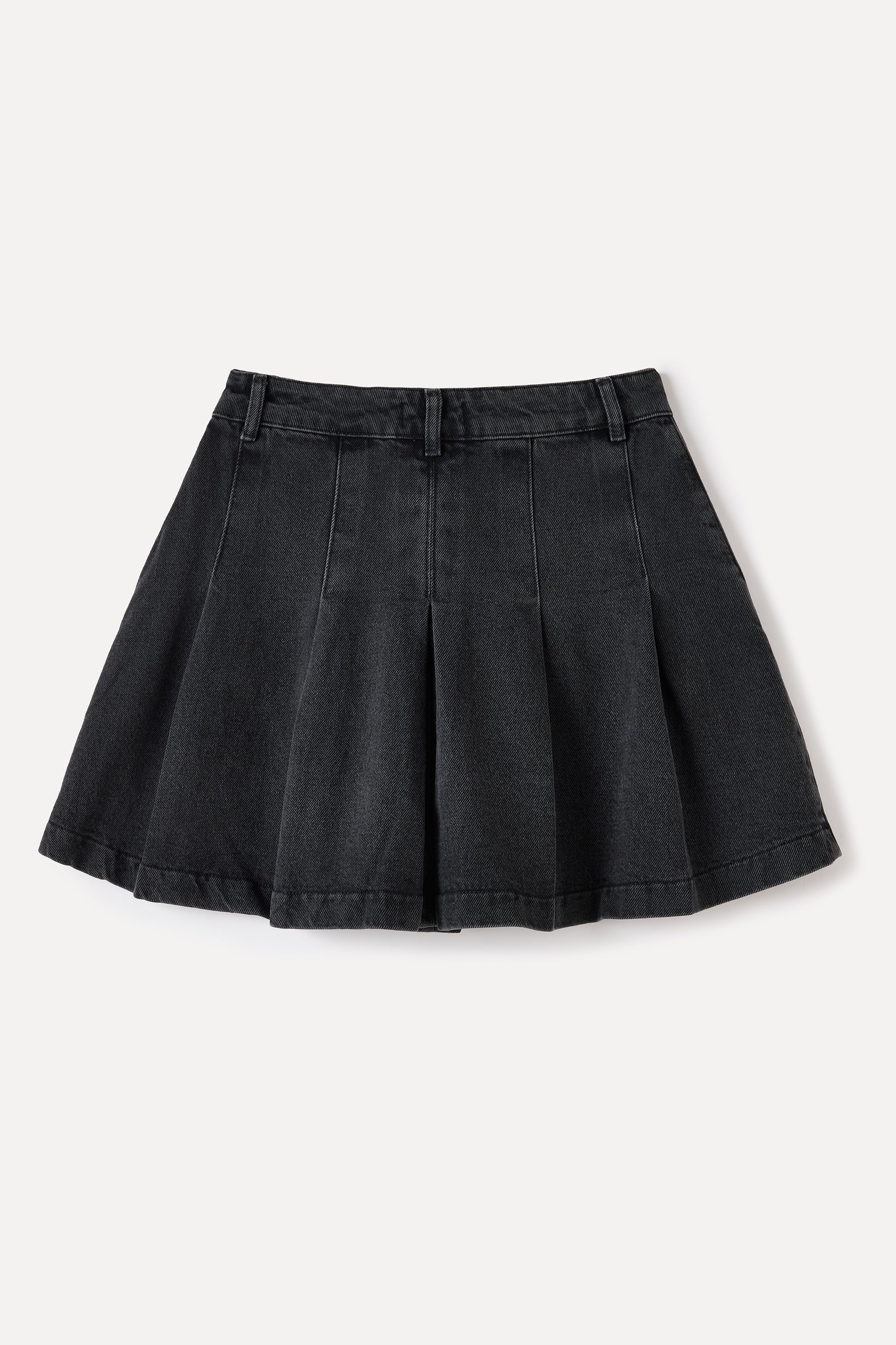 PİLELİ MİNİ JEAN ETEK