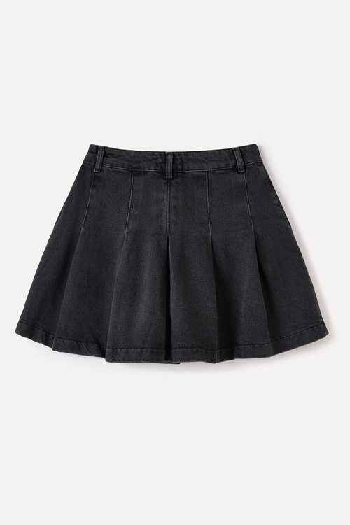  PİLELİ MİNİ JEAN ETEK