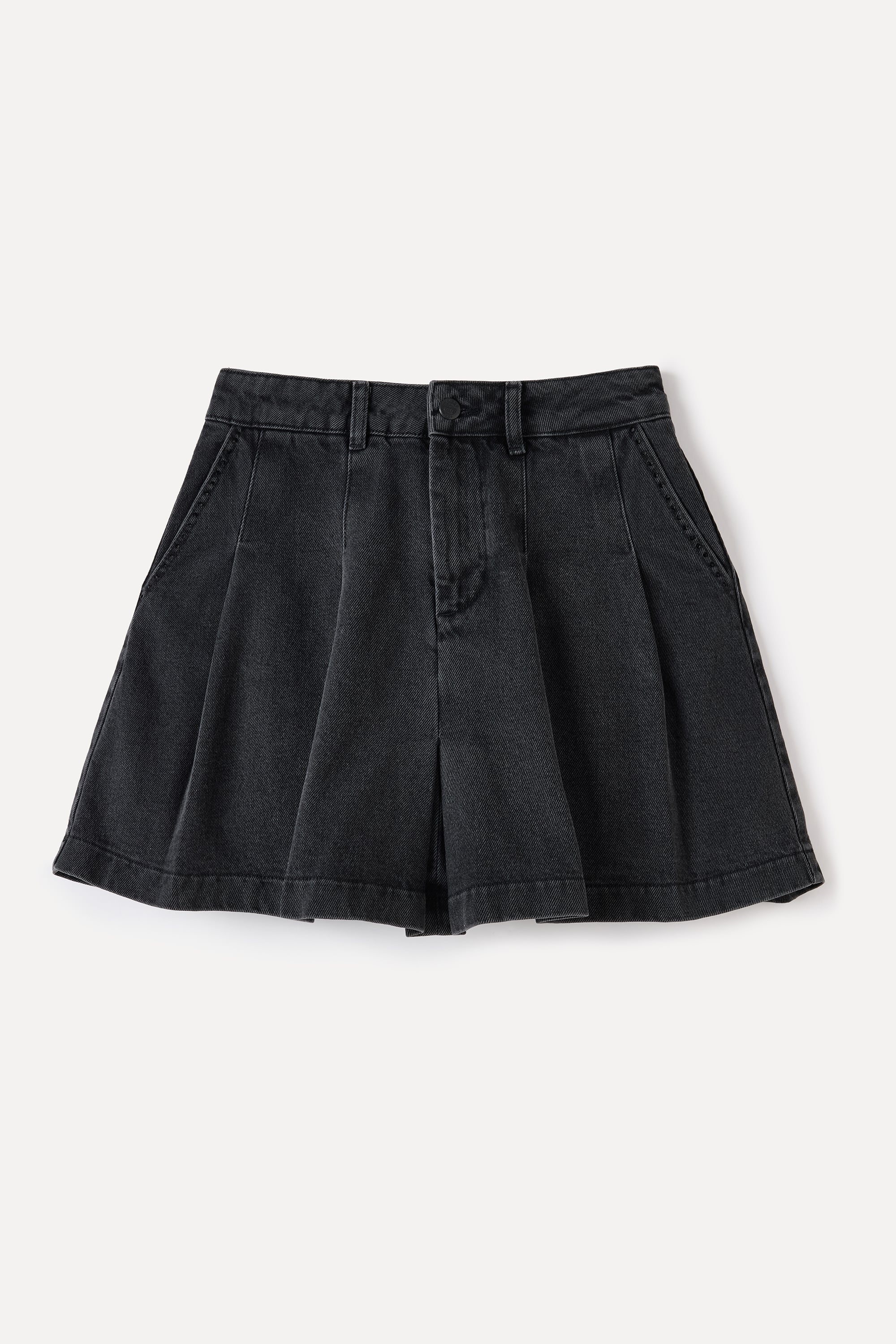 PİLELİ MİNİ JEAN ETEK