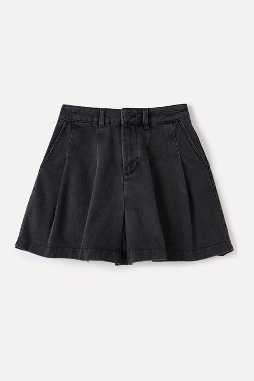  PİLELİ MİNİ JEAN ETEK